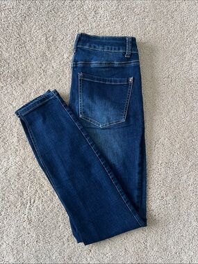 Maurices Dark Blue High Rise Everflex Skinny Jeans Size 4 Reg